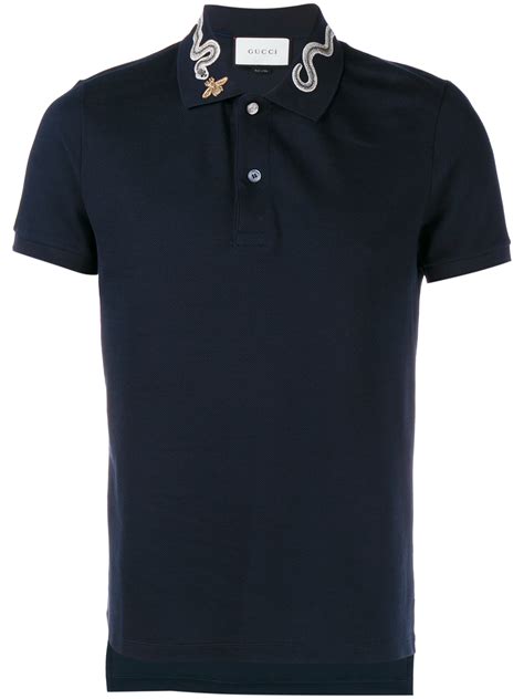 gucci mens polo with bee|gucci polo shirt snake.